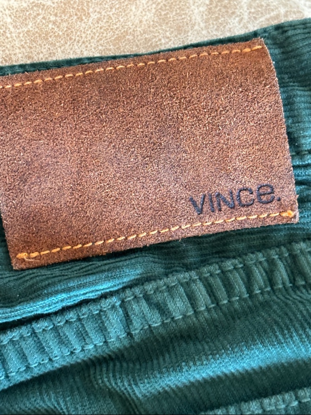 Vince Men's Green Corduroy Pants Size 29 - Picture 8 of 10